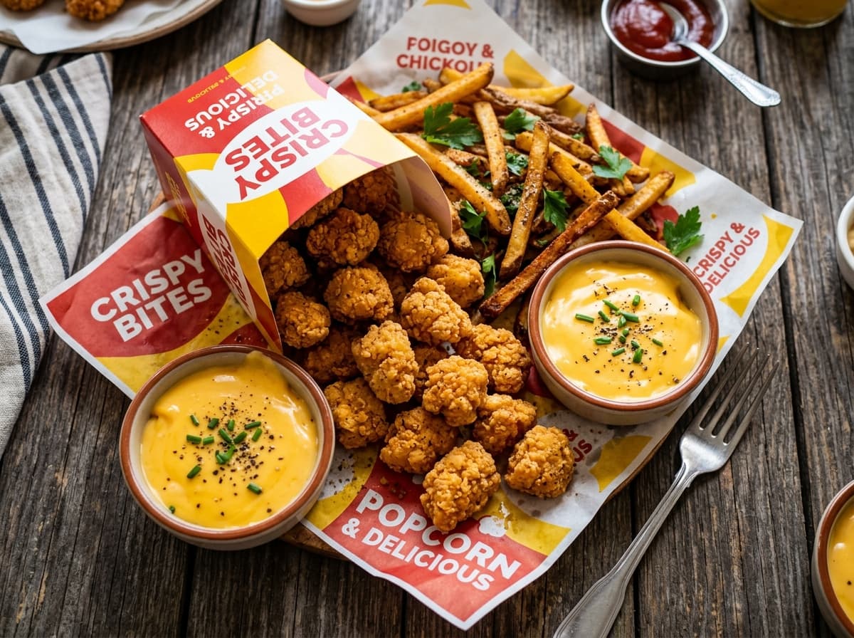 Paket Popcorn Chicken + French Fries - Sukaku Fried Chicken ayam crispy Kopo